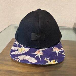 Vans Black and Floral Brim Cap